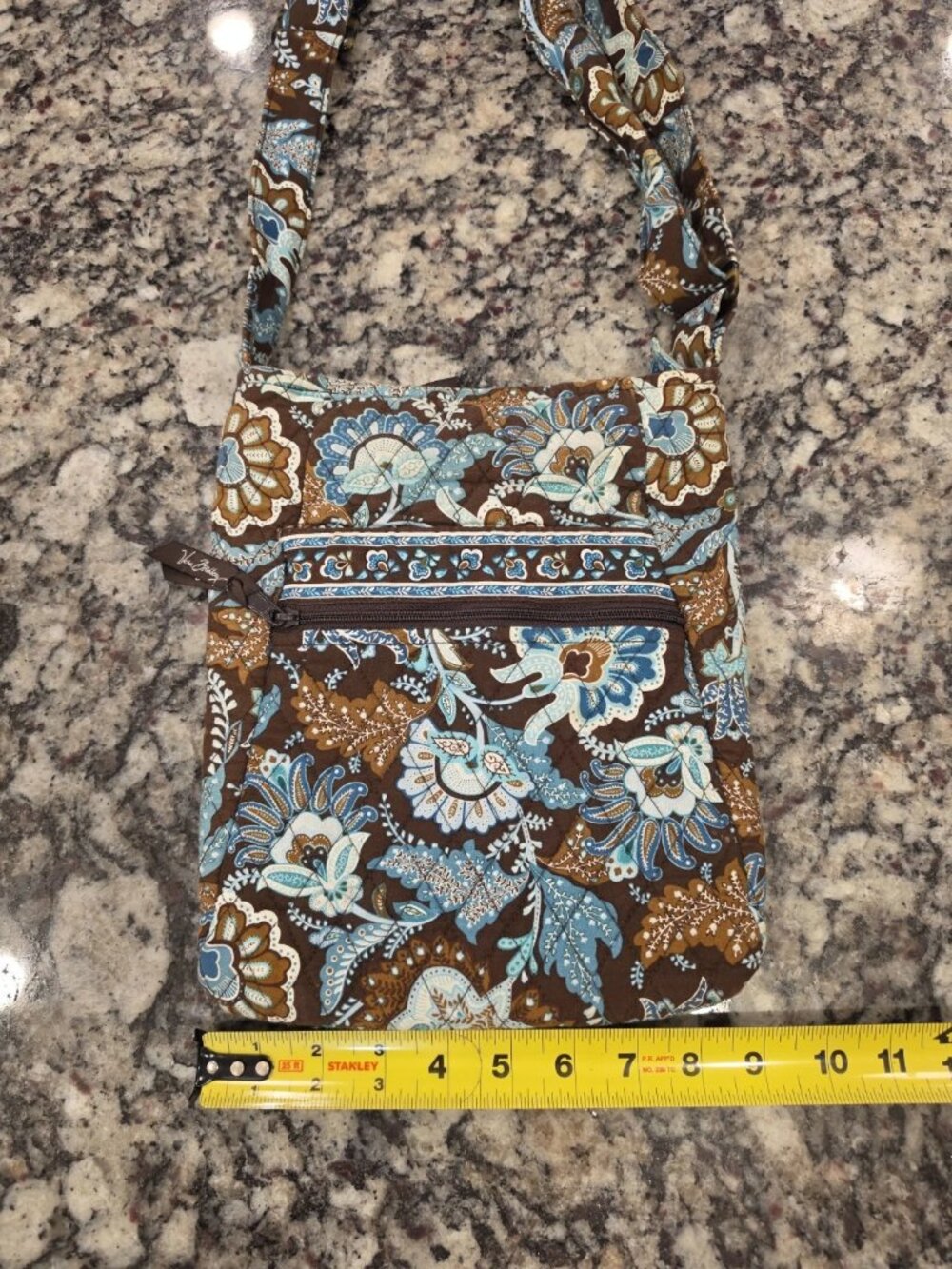 Vera Bradley Hipster Crossbody Java Blue EUC Clean - Picture 3 of 6
